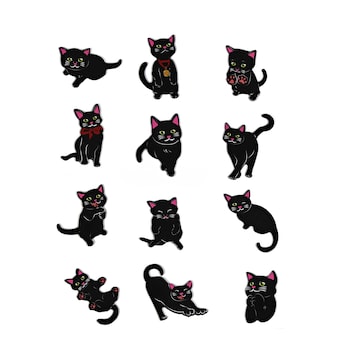 Magnete "Katzenbaby", 12 Stück