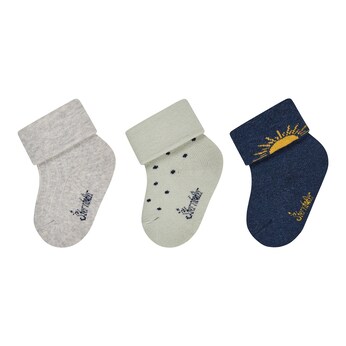 3er-Pack Socken Sonne Sterne