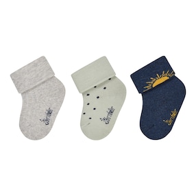 3er-Pack Socken Sonne Sterne