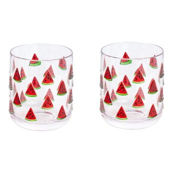 Drinkbekers “Meloen”, 2 stuks