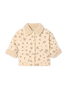Baby Samt-Steppjacke mit Recycling-Polyester