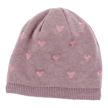 Winter-Strickmütze Herzen