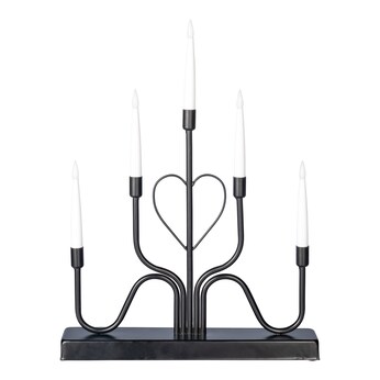 LED-Metall-Kerzenleuchter „Eleganza“