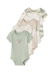 5er-Pack Baby Schlupfbodys