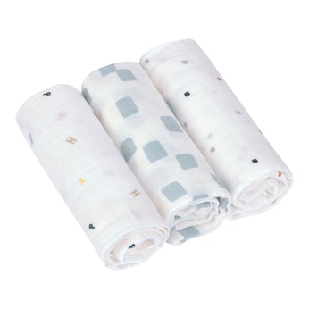 3er-Pack Mullwindeln 60x60 cm