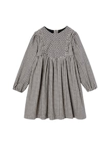 Mädchen Volantkleid mit Vichykaro