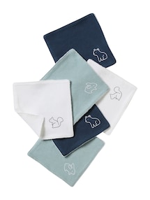 6er-Pack Baby Waschlappen mit Aufbewahrungsbeutel BASIC