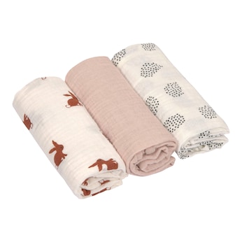 3er-Pack Mullwindeln 60x60 cm