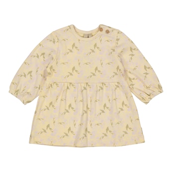 Kleid langarm Blumen Rippqualität
