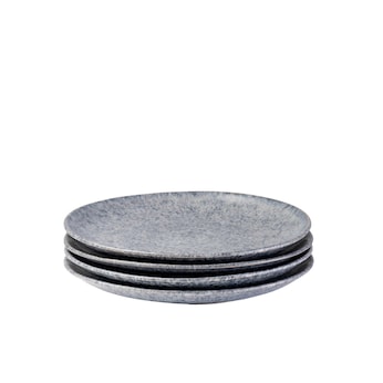 Dessertteller-Set, Steinzeug Moos'N'Stein