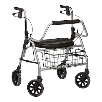 Schwerlast-Rollator XXL bis 200 kg mit Sitz und Korb