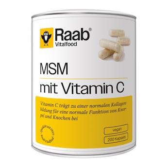 MSM mit Vitamin C, 200 Kapseln, 126 g