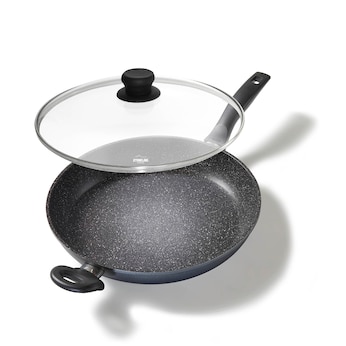 STONELINE Bratpfanne 32 cm | mit Deckel - Schwarz