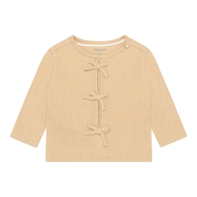 Krepp-Shirt langarm Schleifen
