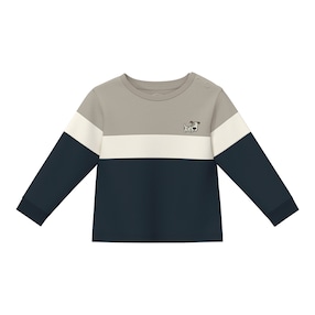 Shirt langarm Hund Colorblock