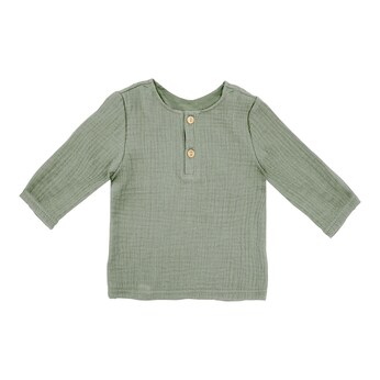 Musselin-Shirt langarm