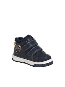 Gefütterte Baby Sneakers für Jungen mit Klettverschluss und Hundemotiv