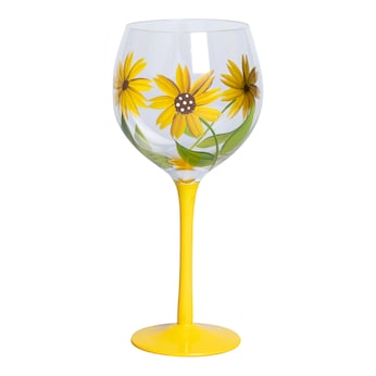 Wijnglas “Zonnebloemen”, 500 ml