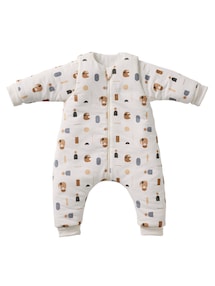 Baby Schlafsack / Overall mit Fuß und abnehmbaren Ärmeln KLEINER ELEFANT TOG 3