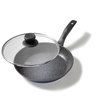 STONELINE STONELINE® Bratpfanne 28 cm, mit Glasdeckel