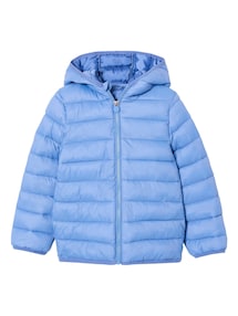 Jungen Steppjacke mit Kapuze und Recycling-Polyester, Übergangsjacke