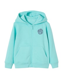 Jungen Kapuzensweatjacke BASIC mit Recycling-Polyester