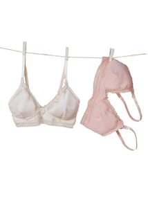 2er-Pack bügellose Still-BHs aus Bio-Baumwolle
