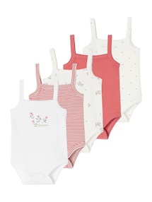 5er-Pack Baby Trägerbodys Bio-Baumwolle