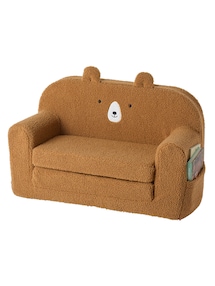 Kindersofa TEDDY ausklappbar, Teddyfleece