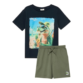 2-tlg. Set T-Shirt und Bermuda Dino
