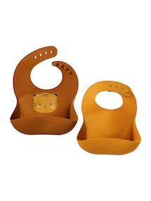2er-Pack Baby Silikon-Lätzchen