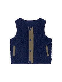 Baby Teddyfleece-Weste mit Samt-Details