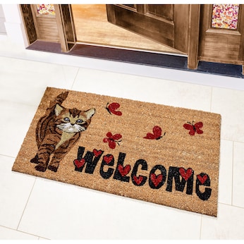 Kokos deurmat "Welcome"