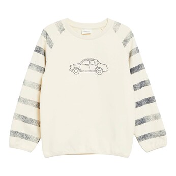 Raglan-Sweatshirt Ringel Auto