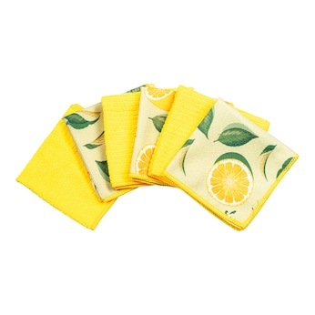 Mikrofasertücher „Lemon“, 6 Stück