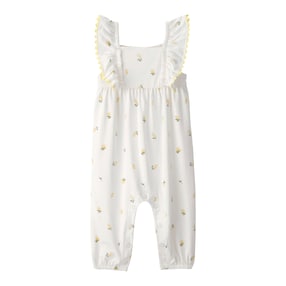 Jumpsuit Flügelarm Zitrone