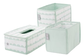 3er Set: Feuchttuchorganizer, 2x Windelbox Happy Cloud 