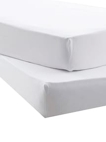 Bio-Kollektion: 2er-Pack Baby Spannbettlaken