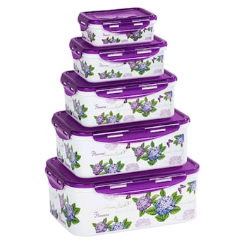 Klickdosen-Set "Hortensie", 5 Stück