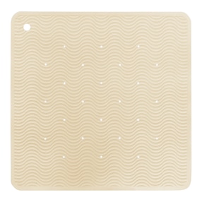 Badewannenmatte Wave aus Naturkautschuk 52,5x52,5 cm 