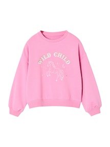 Sweatshirt Mädchen WILD CHILD mit Recyclingmaterial