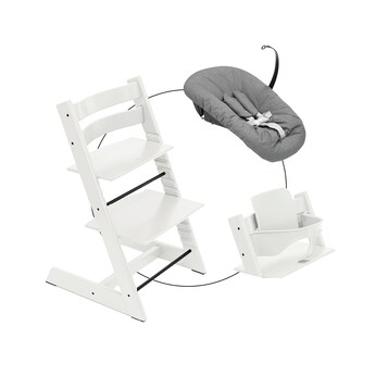 Bundle Treppenhochstuhl inkl. Newbornset Deep Grey & Babyset