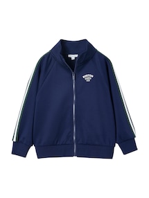 Jungen Sweatjacke mit Stehkragen und Brustprint