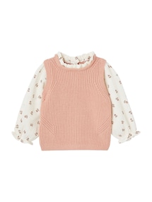 Baby Pullover mit 2-in-1-Effekt