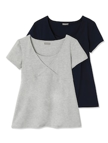 2er-Pack T-Shirts für Schwangerschaft & Stillzeit