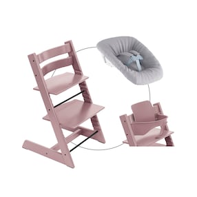 Bundle Treppenhochstuhl inkl. Newbornset Light Grey & Babyset